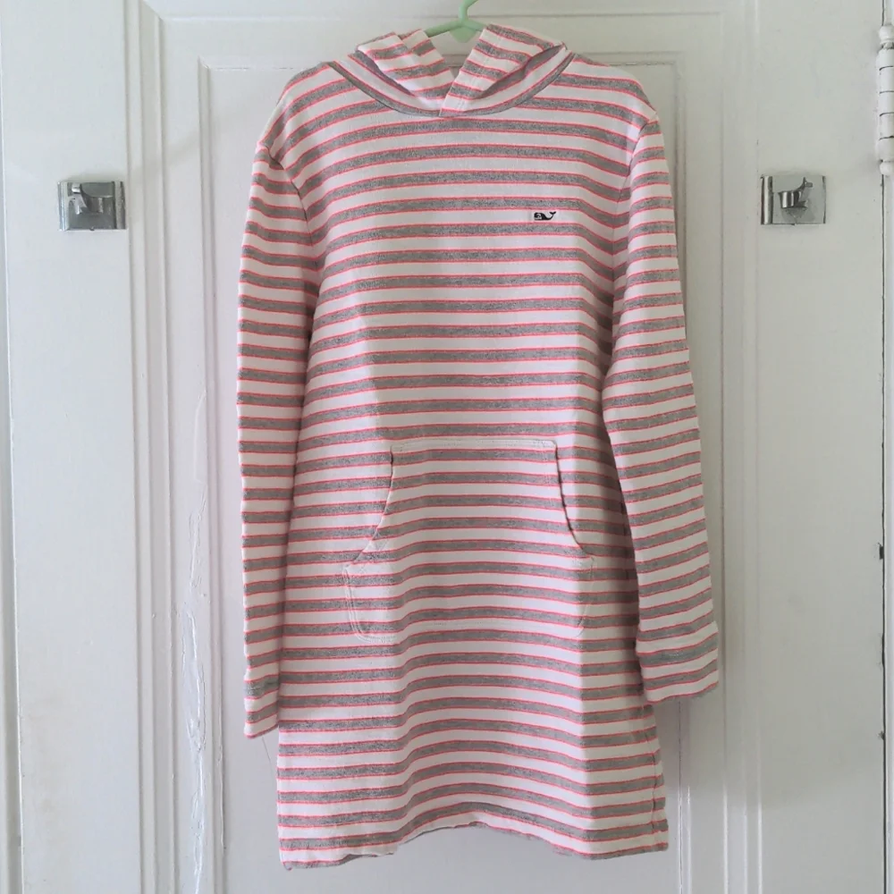 Vineyard Vines Greenwich Stripe Hooded Coverup
